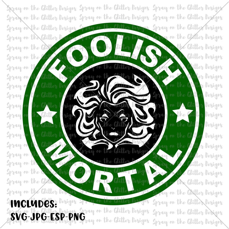  Foolish  Mortals Coffee Logo  SVG PNG JPG Etsy