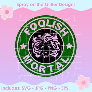 Foolish Mortals Coffee Logo SVG PNG JPG
