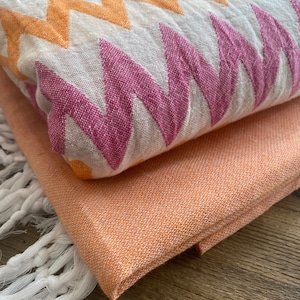 Orange towel set of 2, Pool towel, Turkish towels