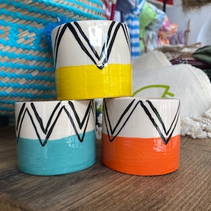 Jardinera colorida, Macetas suculentas con drenaje, Maceta suculenta pequeña y colorida. Jardinera de diseño