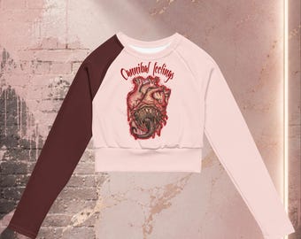Crop top asimétrico poliéster reciclado