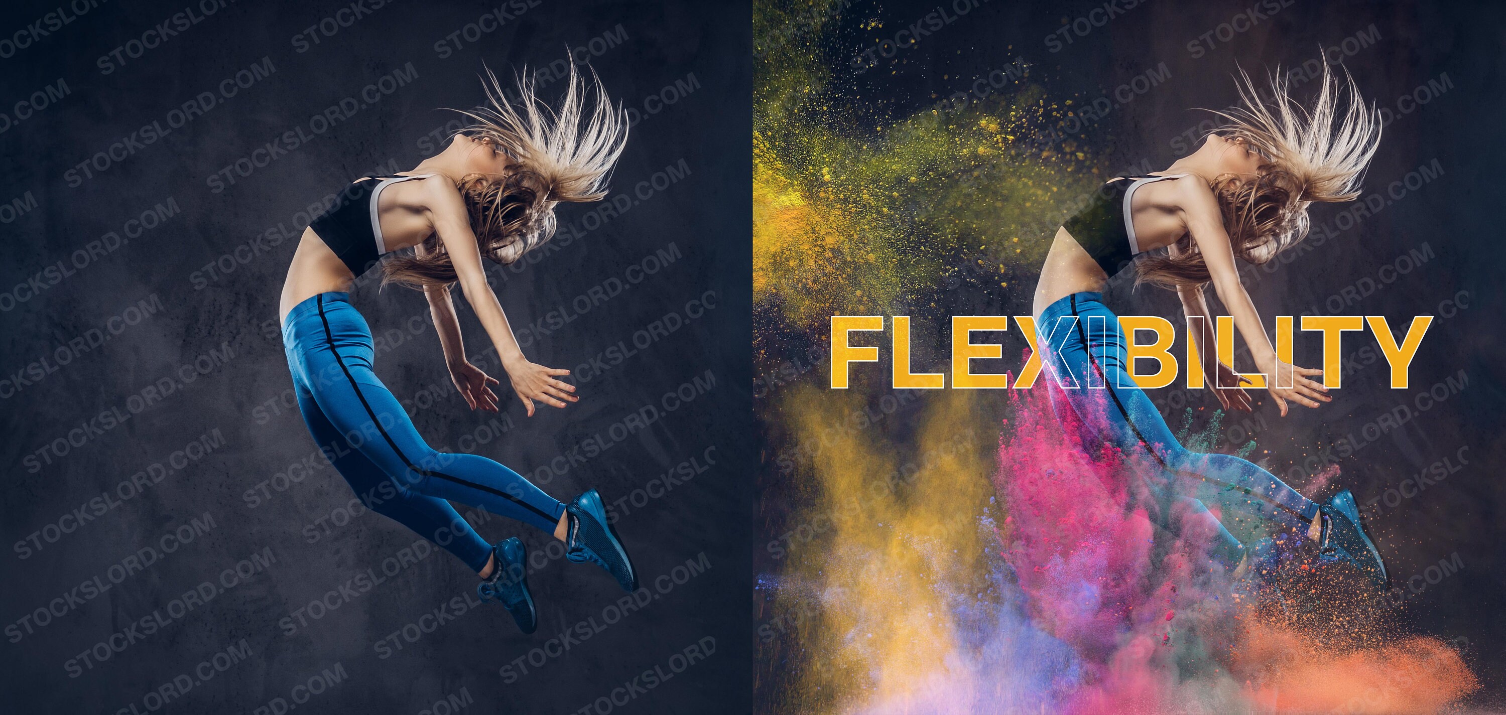 75 Colorful Powder Explosion Photo Overlays, Holiday Textures (digital ...