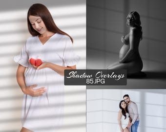 85 Realistic Shadow Overlay PNG, Window Shadow Overlays, Maternity Shadow Overlays, Shadows Overlays, Botanic Shadow Overlays