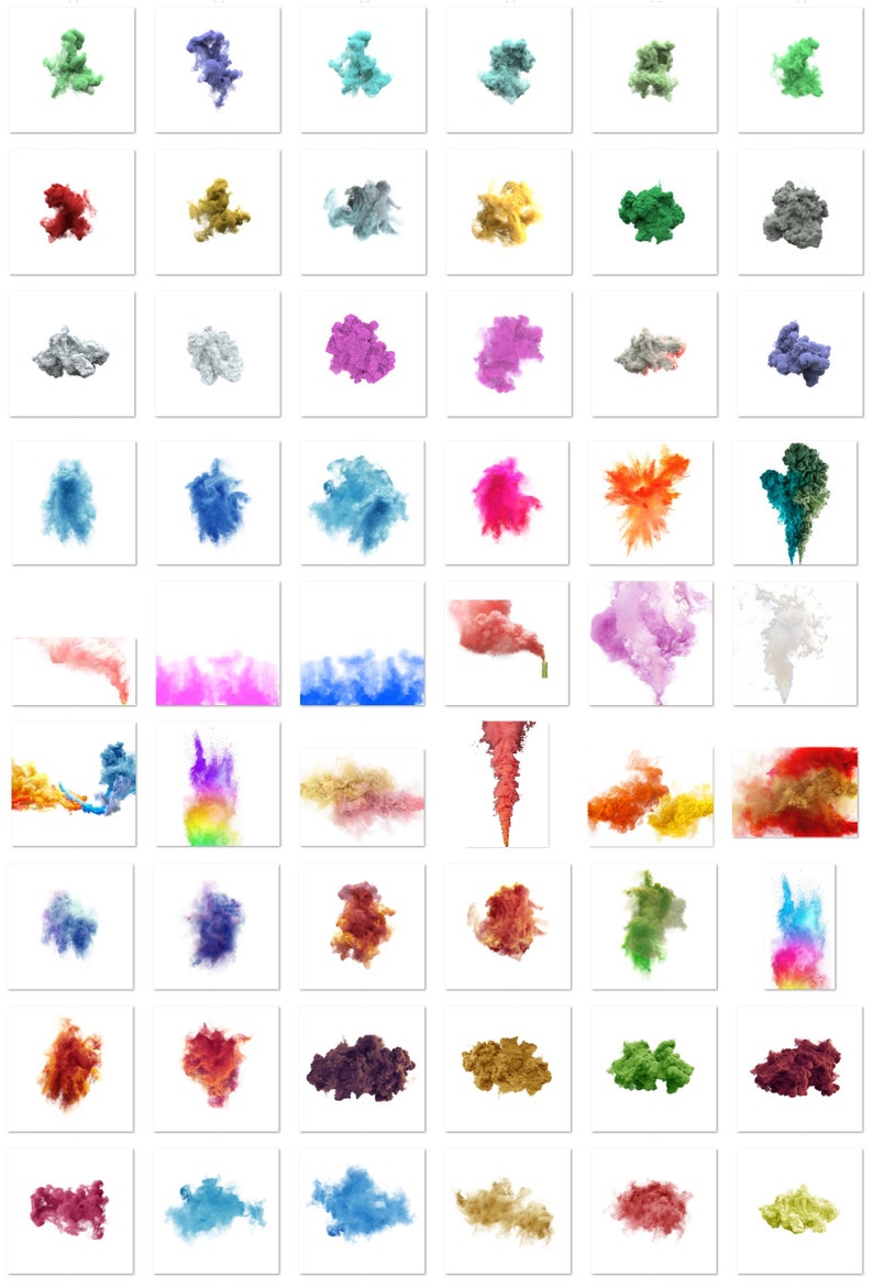 165 Smoke Bomb PNG Photo Overlays, Fog Effects, Powder Explosion ...