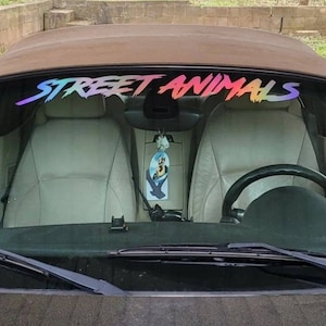 Street Animals Windshield Banner (37.5&quot; x 5.7&quot;)