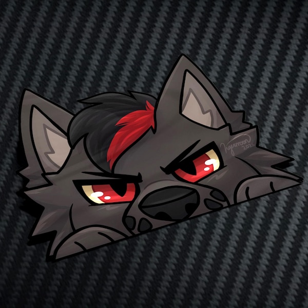 Peeker Furry Car Stickers - Etsy
