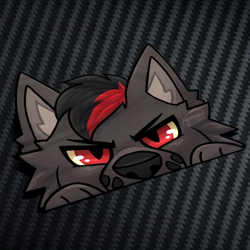 Peeker Furry Car Stickers - Etsy