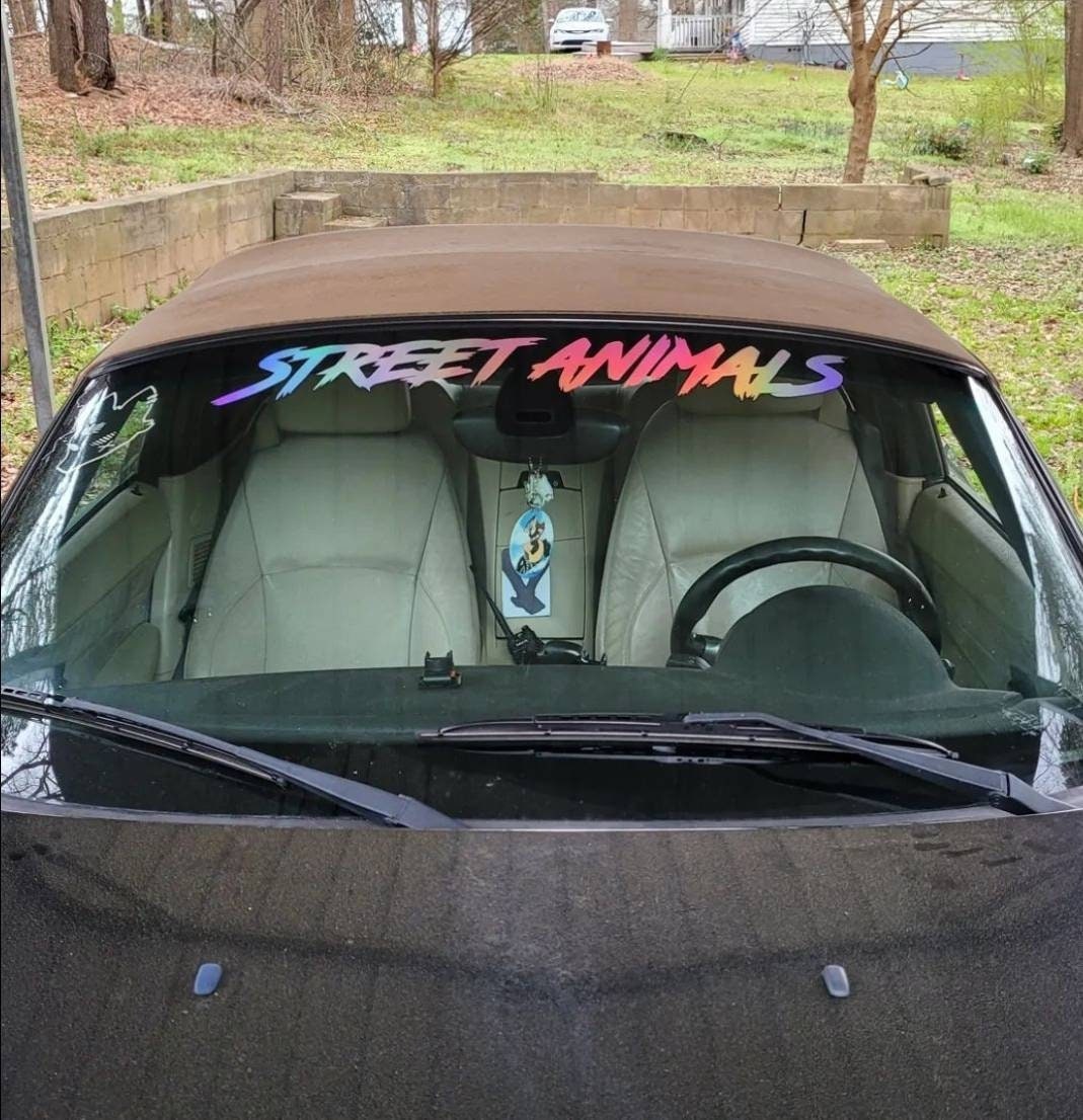Street Animals Windshield Banner (37.5" x 5.7")