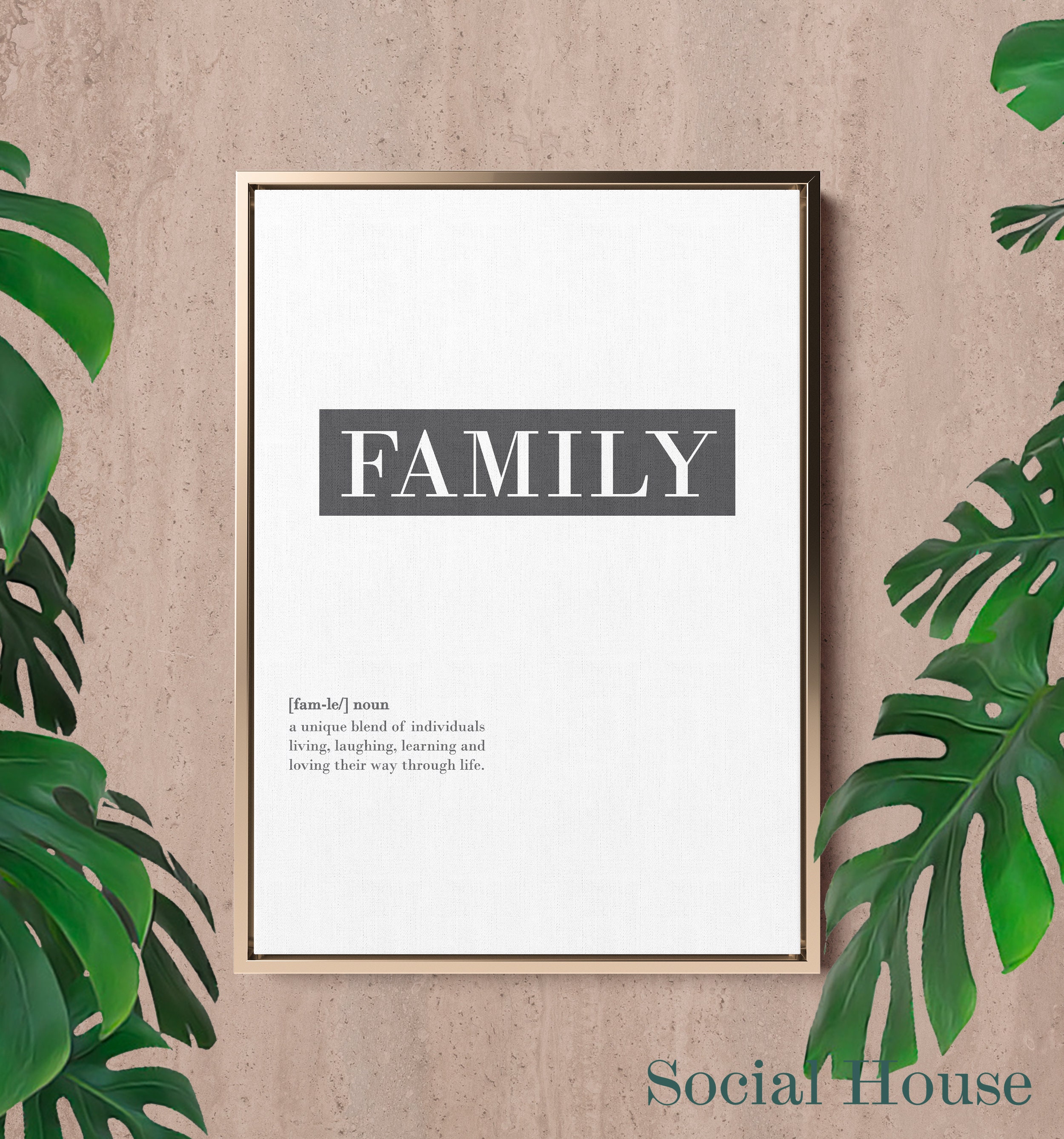 Family Definition Print Family Print Family Printable Wall Art | Etsy