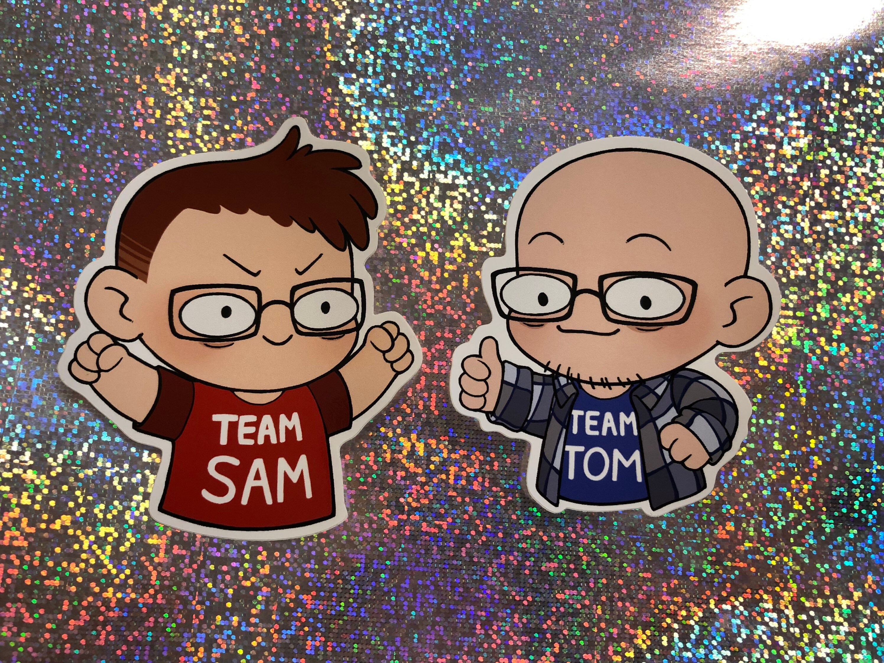 Team Tom Vinyl Sticker - Pick Your Side! - Etsy