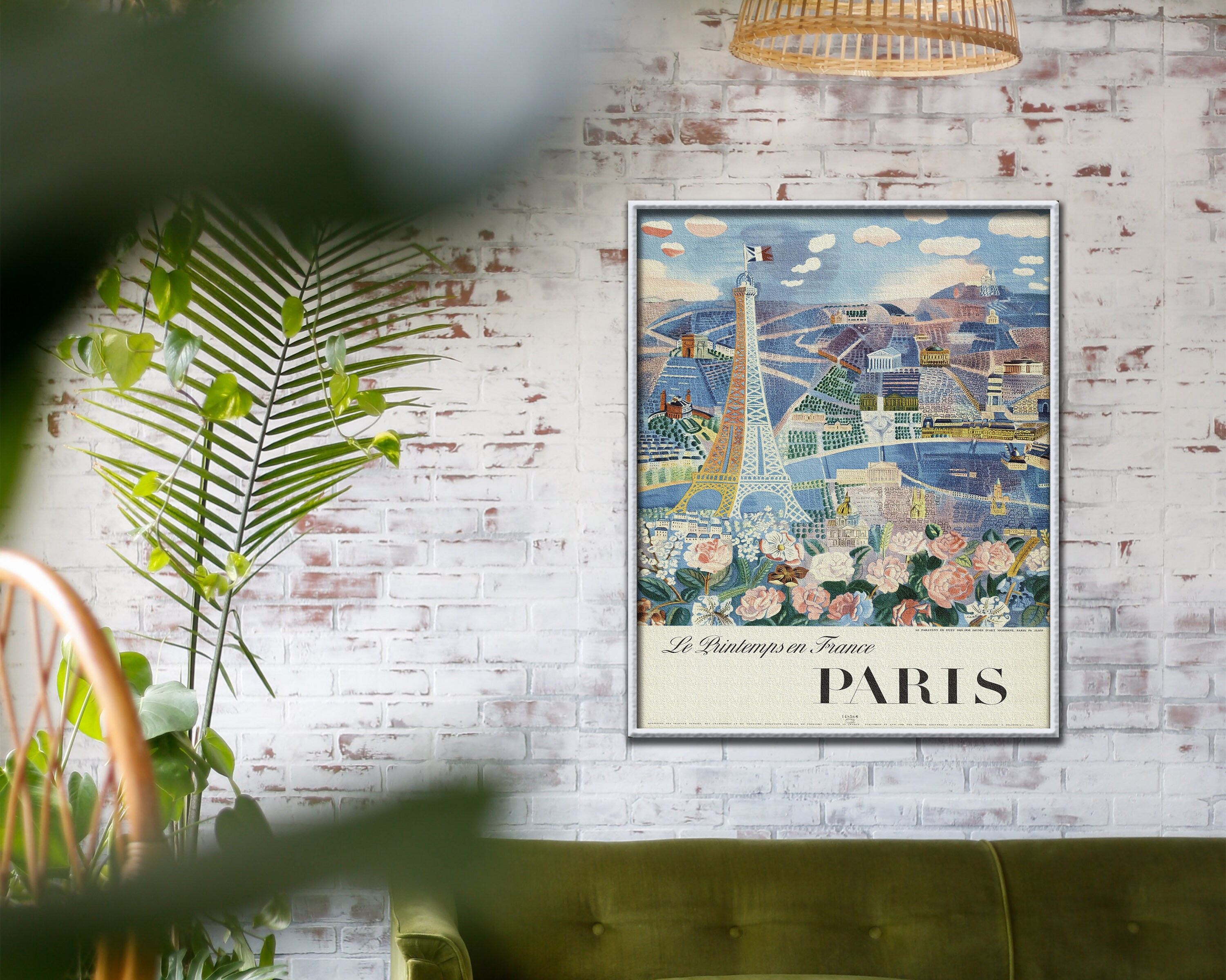 Vintage Paris Canvas Art Print Canvas Wall Art Home Decor Etsy UK