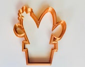 Double Cactus Pot Cookie Cutter