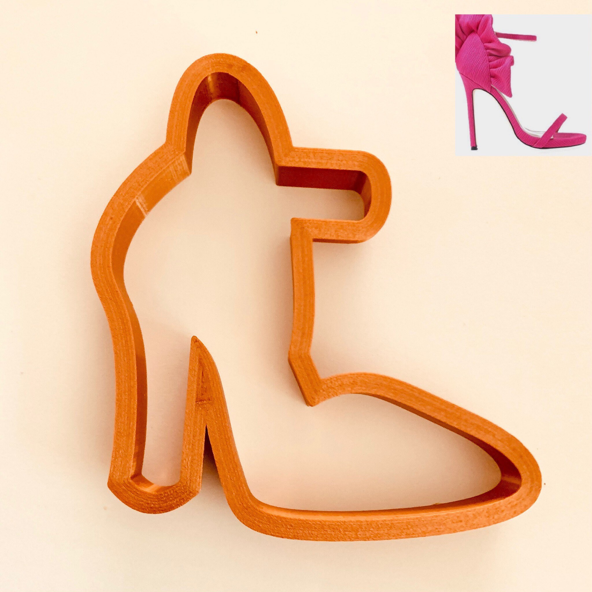 Ruffled High Heel Shoe Cookie Cutter Etsy