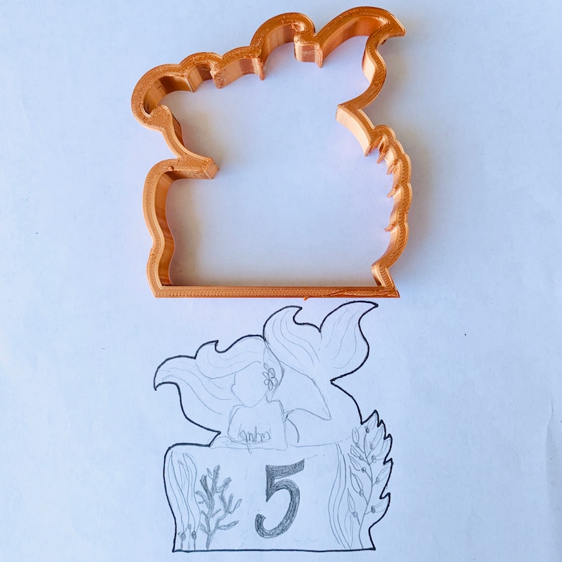 Mermaid Plaque Cookie Cutter