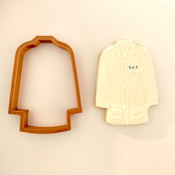 Lab Coat Cookie Cutter Etsy