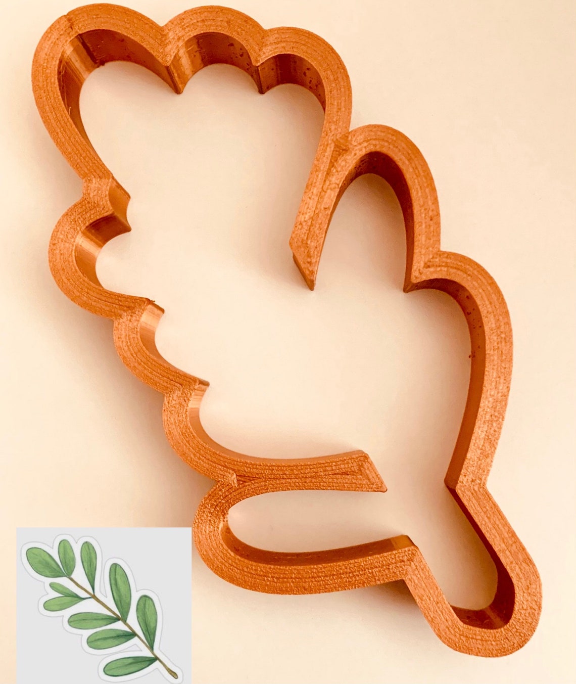 Olive Leaf Branch Cookie Cutter Etsy