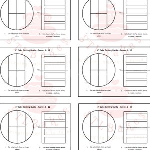 Cake cutting guide template 2