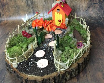 YOTE Miniature Wishing Well MG160 Dollhouse Miniature Fairy Gnome Garden