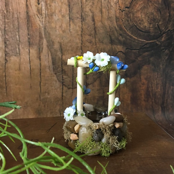 Mini Wishing Well | Garden Miniatures | Fairy Garden | Mini Garden Décor | Fairy Garden Décor | Magic Well | Wishing Well | Make a Wish