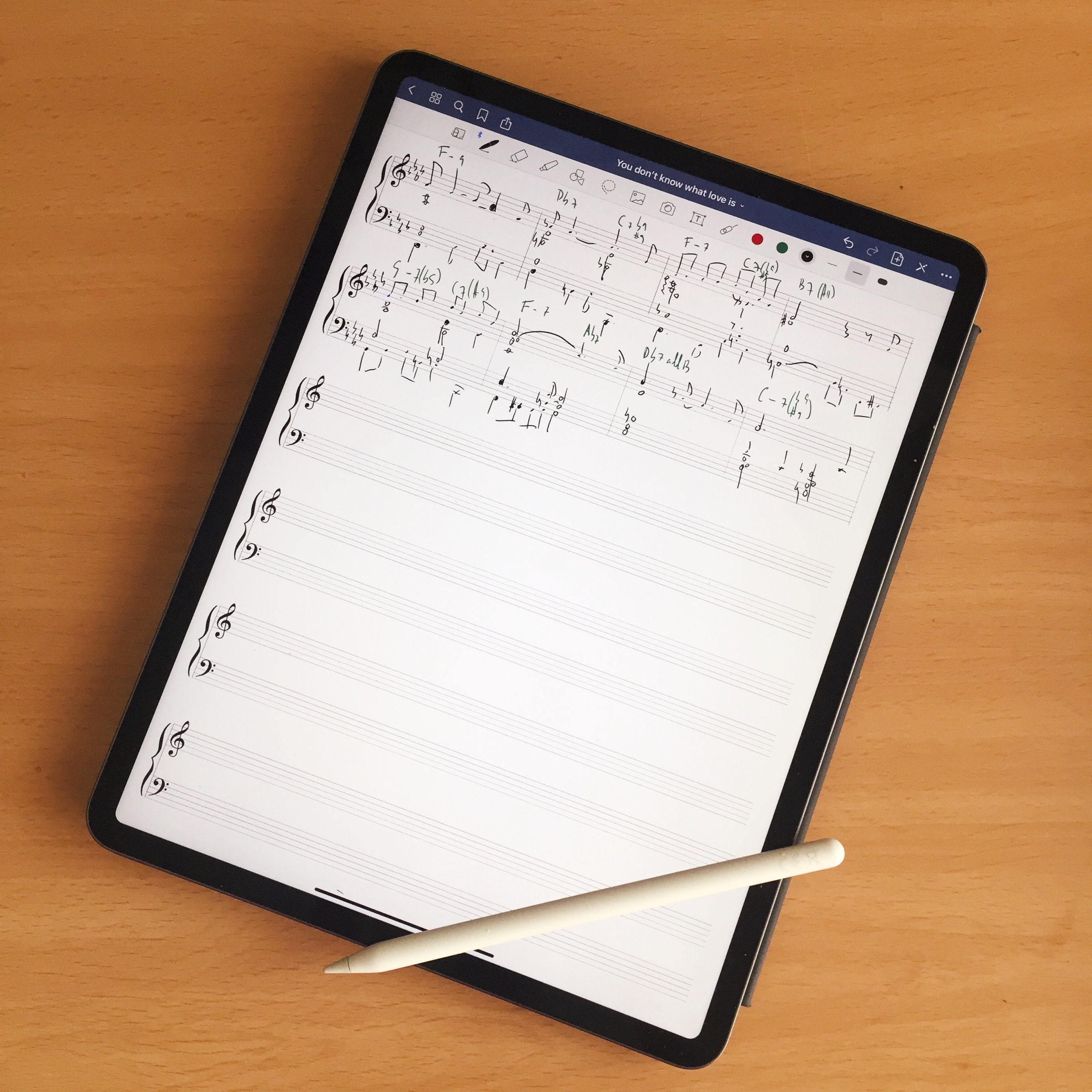 Sheet Music Templates for Goodnotes on iPad Pro 12.9 Etsy