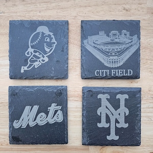NY Mets Slate Coasters