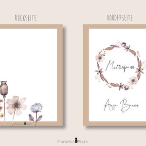 Mutterpass "Violet Flowers"