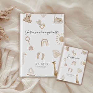 U-Heft & Impfpass "Boho Baby" 3-teilige Hülle mit extra Fach für Impfpass und Krankenkassenkarte.
