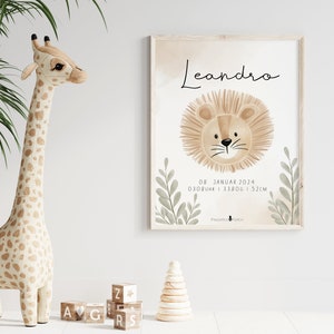 Geburtsposter "little Lion"