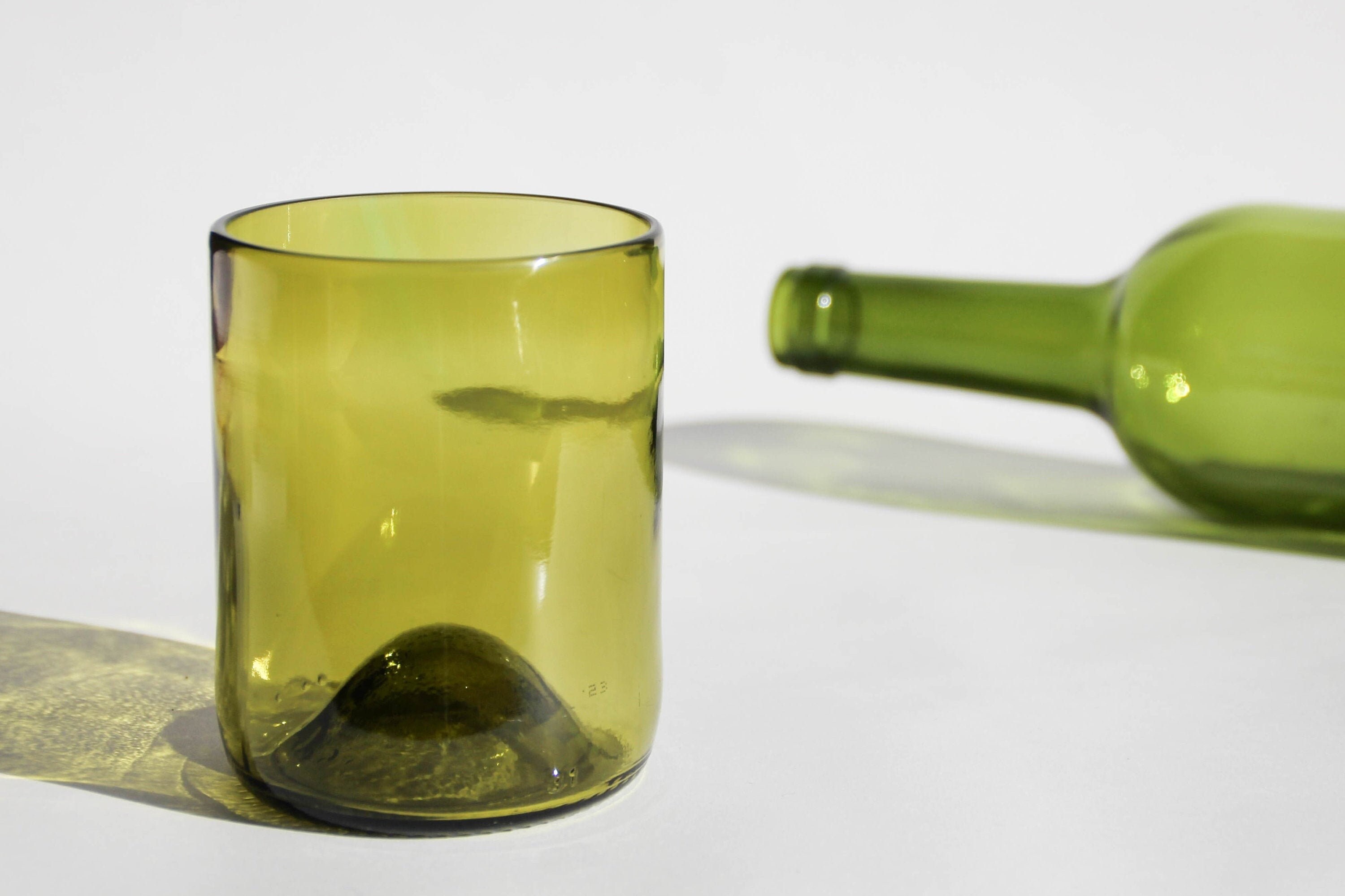 Verres Bouteille de Vin Verts | 30Cl - Lot 4