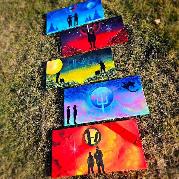 Twenty One Pilots Canvas Set- FREE Clancy Album Addition will be included in 4 or 5 piece set purchases