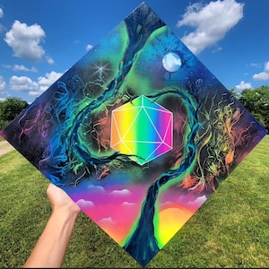 Odesza Behind the Sun Rainbow Prism Galaxy Original Canvas Painting