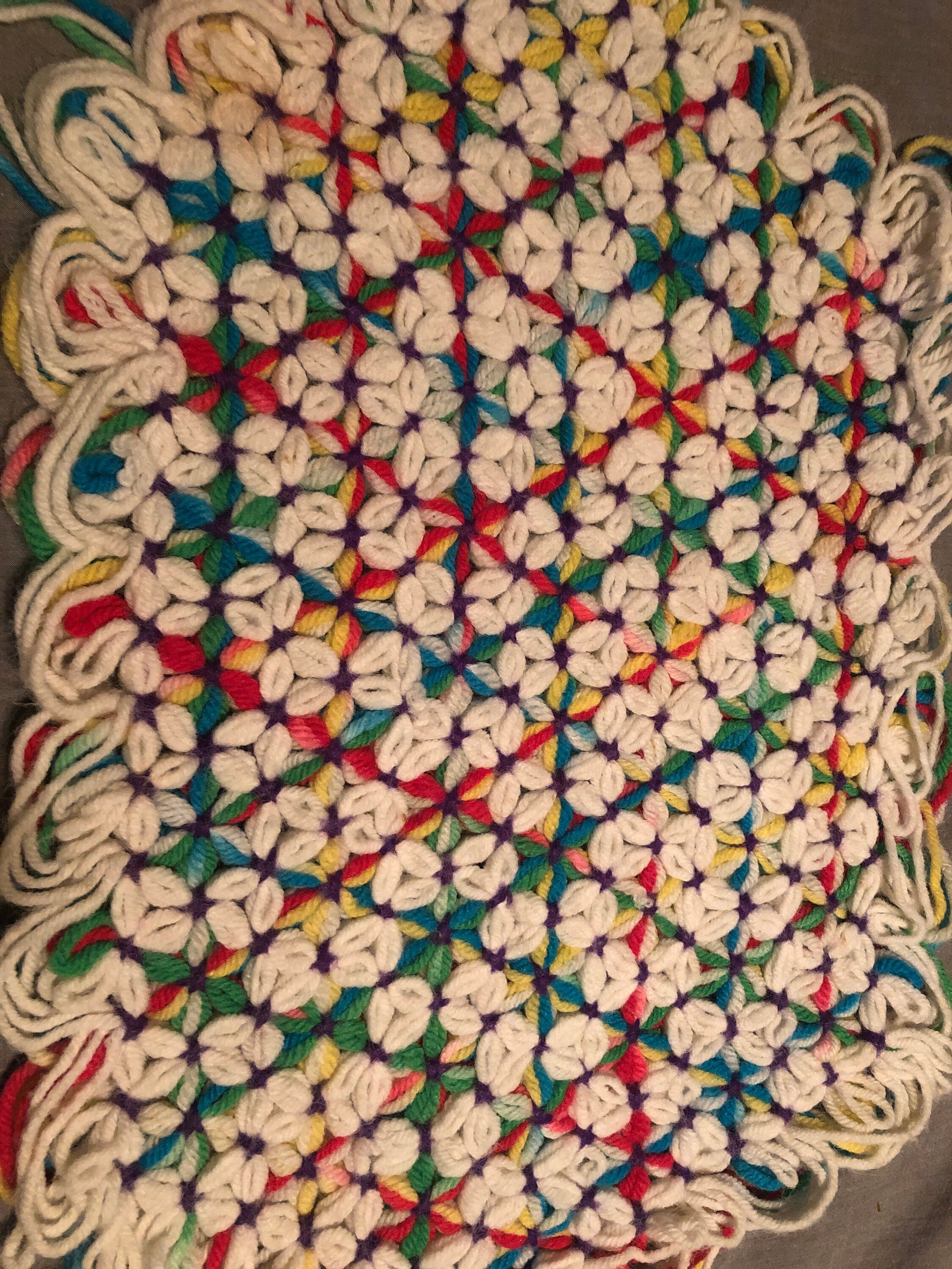 Handmade Yarn Loom Placemats Set of 1 Etsy