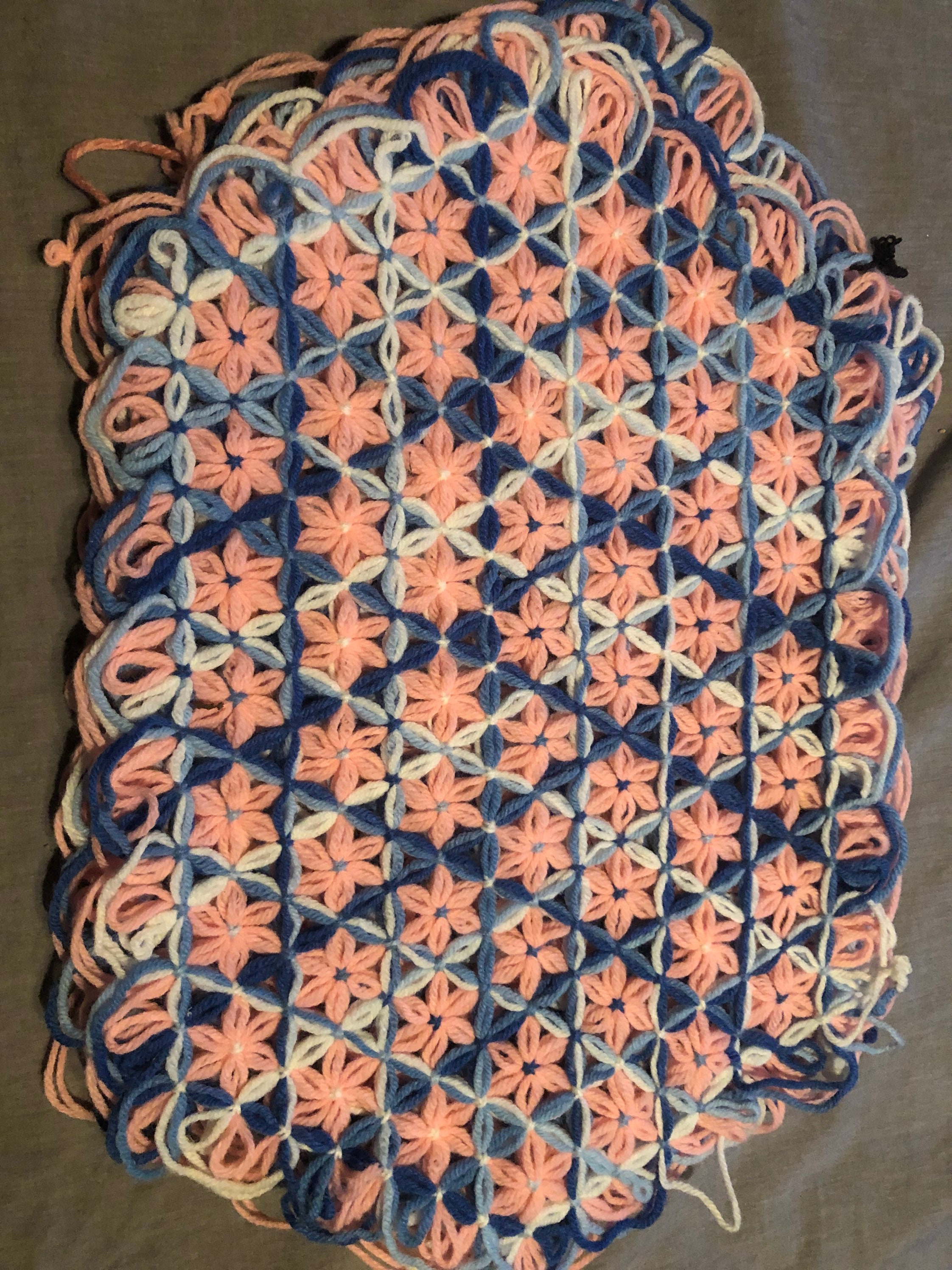 Handmade Yarn Loom Placemats Set of 4 Etsy