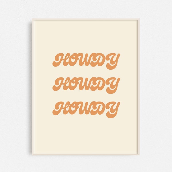 Printable Howdy Sign - Etsy
