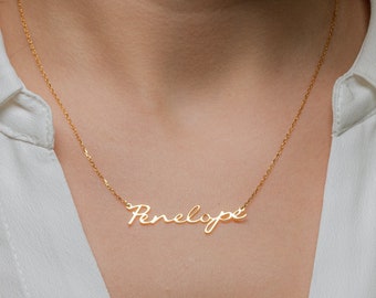 Sterling Silver Name Necklace: Personalized Dainty Jewelry