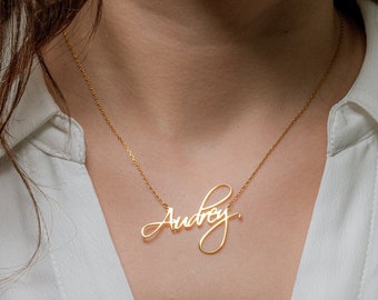 Dainty Personalized Name Necklace, Custom Name Necklace, Name Necklace Gold, Name Necklace for Women, Gift for Him