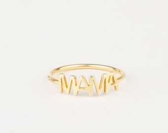 Personalized Name Ring: Sterling Silver Stackable Jewelry
