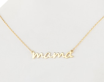 Mama Necklace, Mom Necklace, Mother's Day Gift, Minimal Necklace for Moms, Perfect Gift for Mom, New Mom Gift