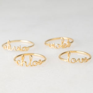 Name Ring, Personalized Rings, Name Jewelry, Stackable Name Rings, Stack Rings, Stacking Rings, Ring With Name