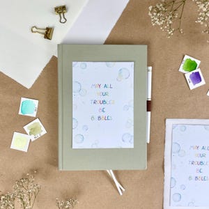 Cartolina Bolle di sapone / Stampa artistica su carta acquerello / DIN A6