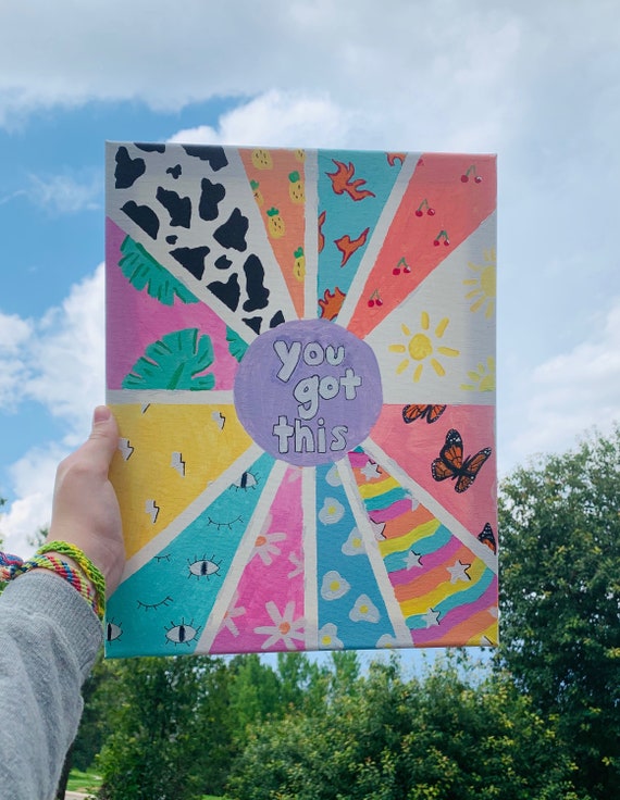 You Got This TikTok Trend Acrylic Canvas Painting Etsy