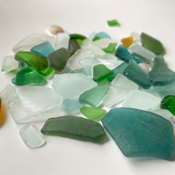 Sea Glass Bulk Small Sea Glass Beach found Glass 70 pieces Real SeaGlass Supplies Creative Materials