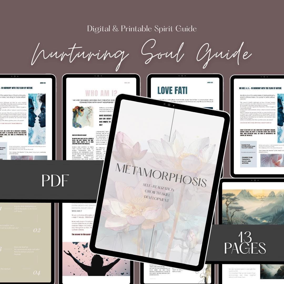 Nurturing Soul Guide: Spiritual Growth Journal (PDF Digital Download) Printable - Etsy