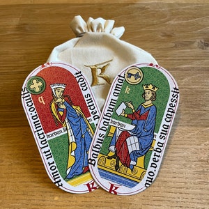 Karban : ovale Spielkarten des Mittelalters