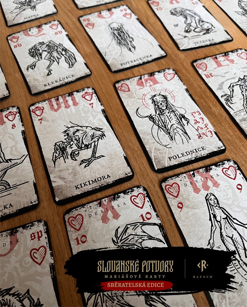 Slavic monsters - Deck of cards