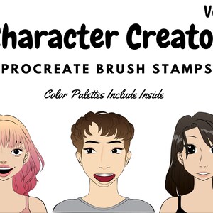 Character Creator Brush Stamps | Procreate Character Creator Brush Stamps | Character Creator Procreate Stamps | Procreate Character Creator