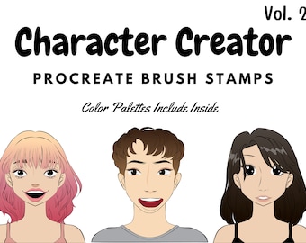 Character Creator Brush Stamps | Procreate Character Creator Brush Stamps | Character Creator Procreate Stamps | Procreate Character Creator