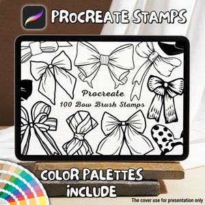 100 Bow Brush Stamps | Procreate Bow Brush Stamps | Bow Procreate Stamps | Procreate Bow Stamps | Procreate Bow | Procreate Stamps