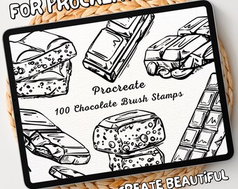 100 Chocolate Brush Stamps | Procreate Chocolate Brush Stamps | Chocolate Procreate Stamps | Procreate Chocolate Stamps | Procreate Stamps