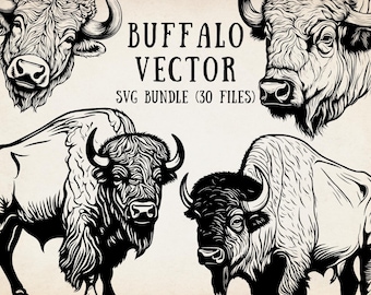 Buffalo Svg Bundle | Buffalo Svg Cut File | Buffalo Vector File | Silhouette Buffalo Svg | Buffalo Outline Svg | Buffalo Line Art Svg